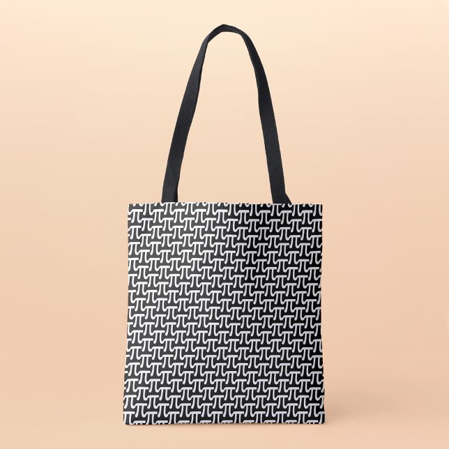 Mala Tote Estampa do Número Pi Chic Geek Inteligen (Smart & Stylish: Number Pi Print Geek Chic Tote Bag 🧮)