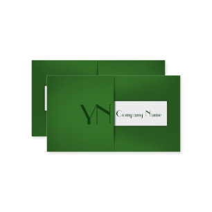 Mala Verde Moderna - Cartão de visita