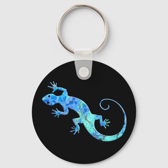 Malachite Gecko Dark Chaveiro (Frente)