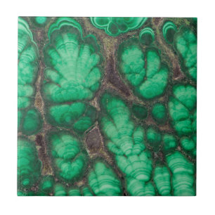 Malacite com Padrão Verde