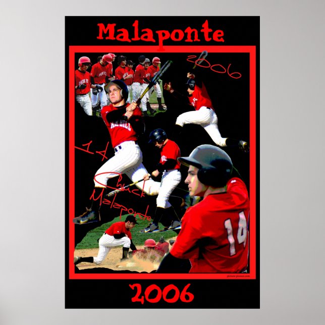 Malaponte Freshman Baseball Poster (Frente)