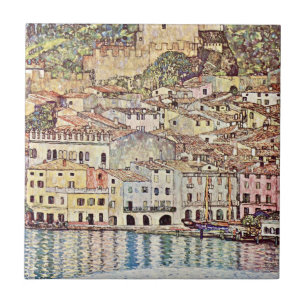 Malcesine no lago Garda por Gustav Klimt