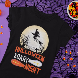 Maldita bruxa-voadora, camiseta noturna de Hallowe