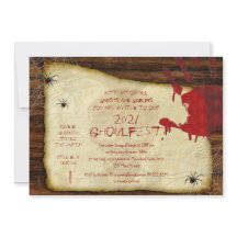 Maldito convite para festas de Halloween