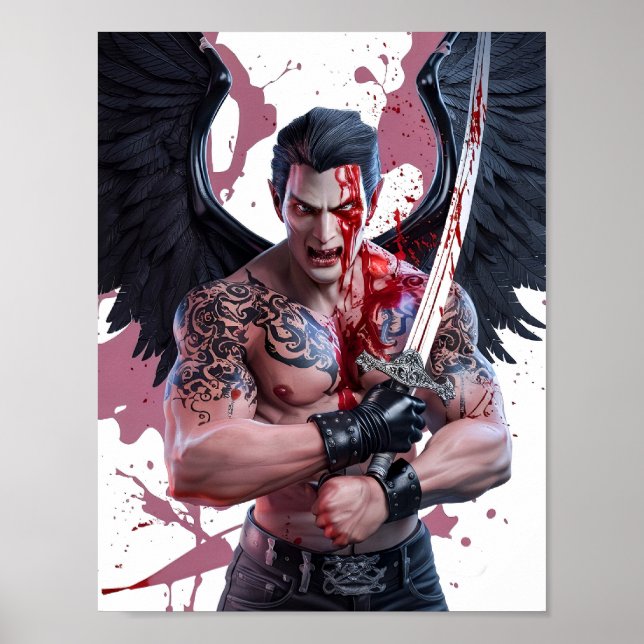 Maldito Vampiro Guerreiro Poster Art (Frente)