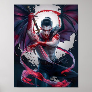 Maldito Vampiro Guerreiro Poster Art