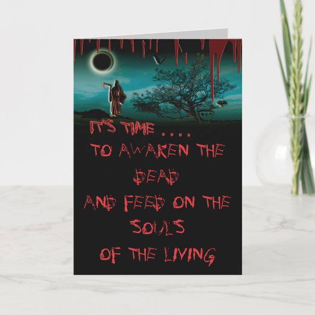 Malditos cartões de Dia das Bruxas (Frente)