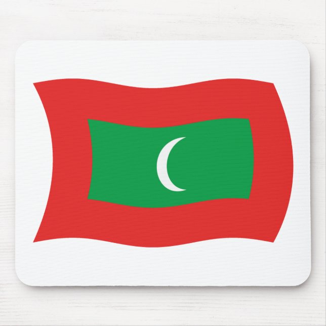 Maldivas Flag Mousepad (Frente)
