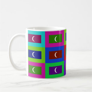 Maldives Multihue embandeiram a caneca