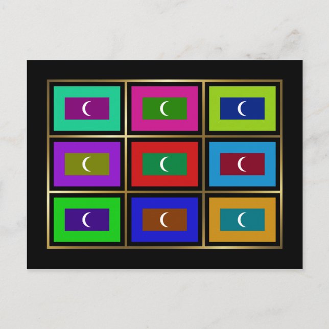 Maldives Multihue embandeiram o cartão (Frente)