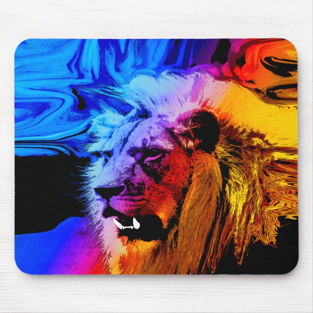 Male Lion Safari Dream Mouse Pad (Frente)