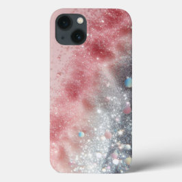 Maleta brilhante cor-de-rosa com Sparkle/iPhone 13