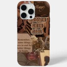 Maleta Brown Skin Girl iPhone 15 Pro Max Case - In
