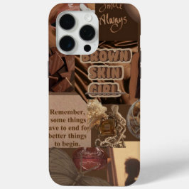 Maleta Brown Skin Girl iPhone 15 Pro Max Case - In