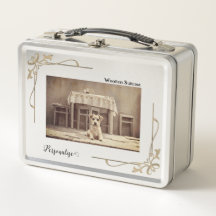 Maleta de Pet Vintage de Terriê Pequeno Fofo