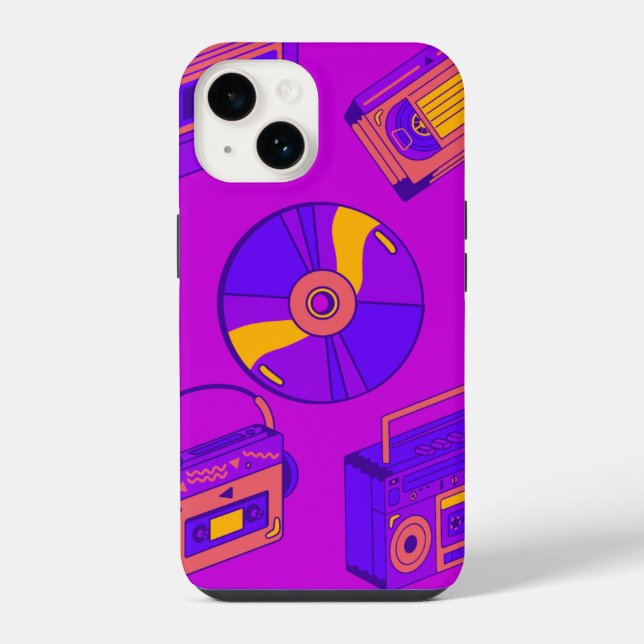 Maleta de telefone celular Roxo (Verso)