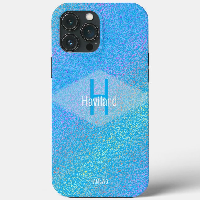 Maleta flutuante Monograma AzulMate iPhone HAMbyWG (Verso)