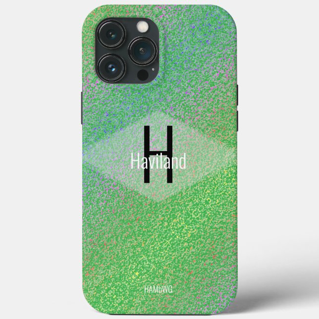 Maleta flutuante Monograma VerdeMate iPhone HAMbyW (Verso)