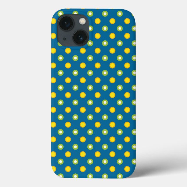 Maleta iPad Bolinhas Verde Chic Amarelo (Verso)
