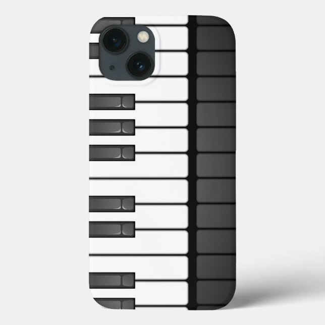 Maleta iPad do Design de teclado preto e branco (Verso)