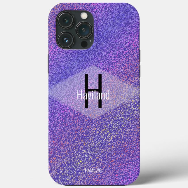 Maleta monograma roxaMate iPhone HAMbyWG (Verso)