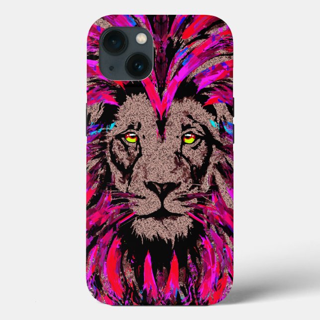 Maleta Pink Lion Head iPhone 13 - Lion Pink (Verso)