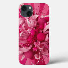 Maleta rosa iPhone 13 com estilo Lego