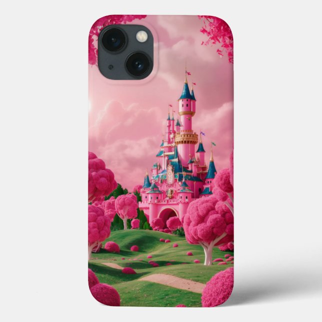 Maleta rosa iPhone 13 com estilo Lego (Verso)