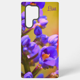 Maleta Samsung de Flor Roxo Personalizado