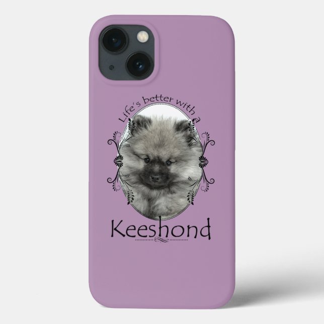 Maleta Smartphone Keeshond Puppy (Verso)