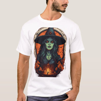 Malevolent Witch Brew: Design de Camisa T de Metal