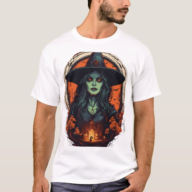 Malevolent Witch Brew: Design de Camisa T de Metal (Frente)