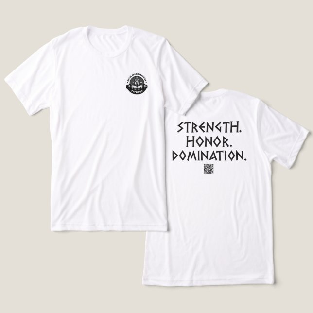 Malhação de Agressão sem Ruth Gym Tee # 1 (Design Frente e Verso)