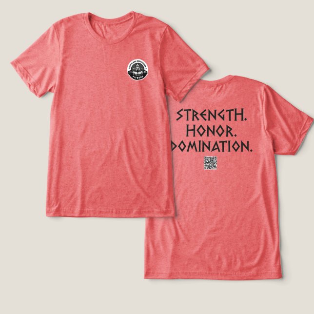 Malhação de Agressão sem Ruth Gym Tee # 1 (Design Frente e Verso)