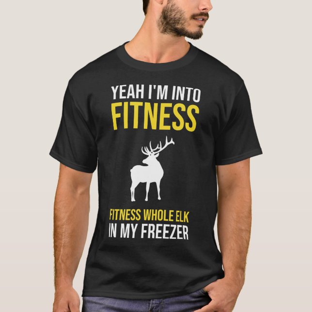 Malhação De Elk Inteiro Na Minha Caça À Camisa Con (Frente)