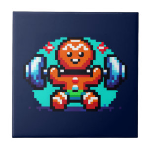 Malhação Festiva Pão-Genger Retro 8 Bits Natal