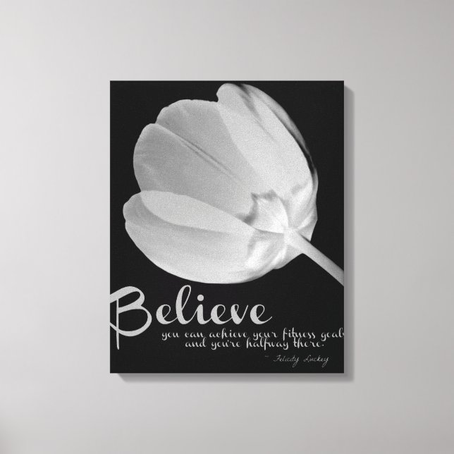 Malhação Tulipa branca Acreditem Canvas (Frente)