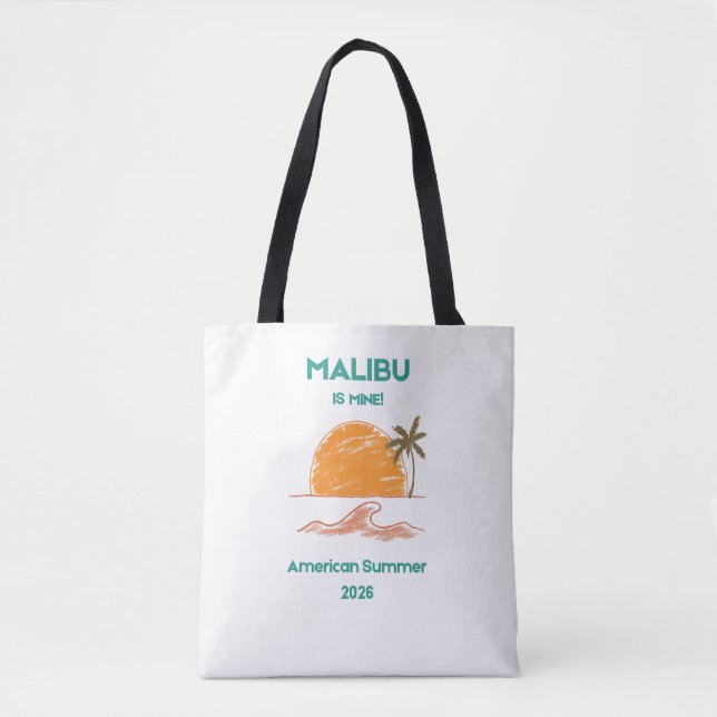 Malibu California Luxury Shoulder Tote Bag (Frente)