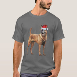Malinois Cachorro Belga Furioso Camisa De Natal