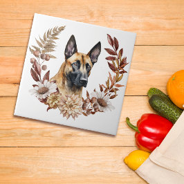 Malinois Cog Autumn Wreath