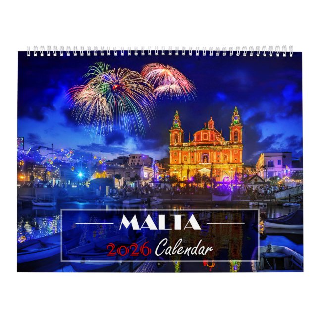 Malta Belo Paisagem Fotos Calendário de 2026 (Capa)