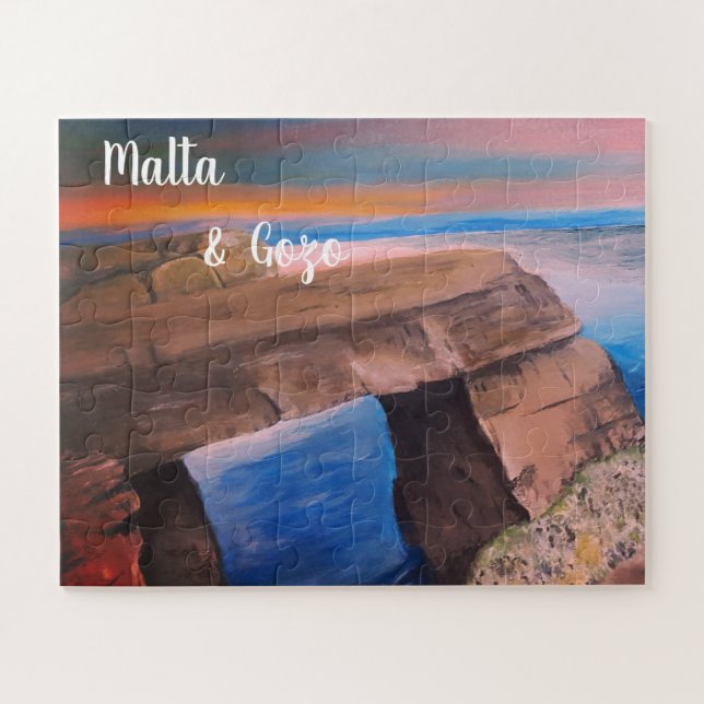 Malta e Gozo souvenir Quebra-cabeça (Horizontal)