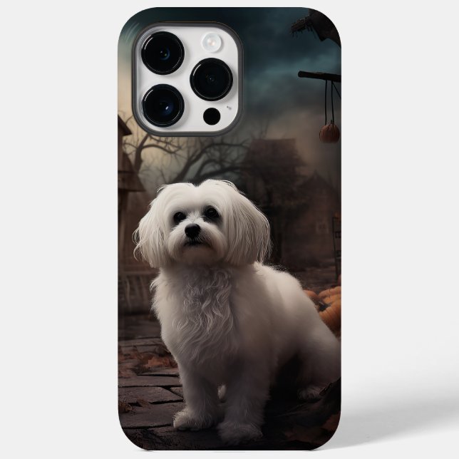 Maltês Halloween Assustador (Verso)