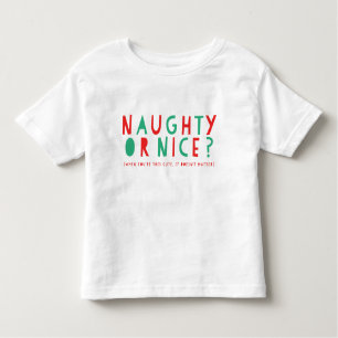 Malvado ou legal Camiseta de Natal