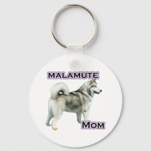 Mamã 4 do Malamute do Alasca - chaveiro