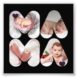 Mama 4 x Presente para Colagem de Fotos para Mães