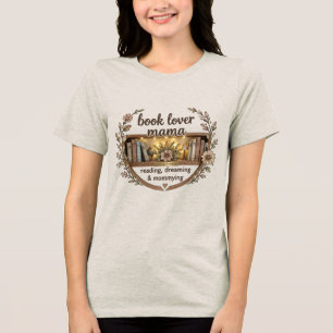 Mama Amante de Café Estético Emblema Floral de Pra