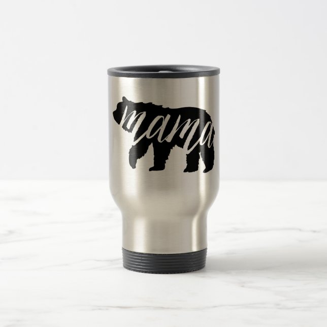 Mama Bear Caneca de viagem (Centro)