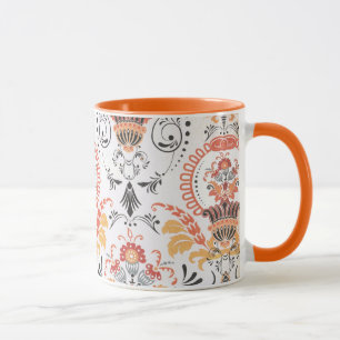 Mama branca e laranja.. caneca de café