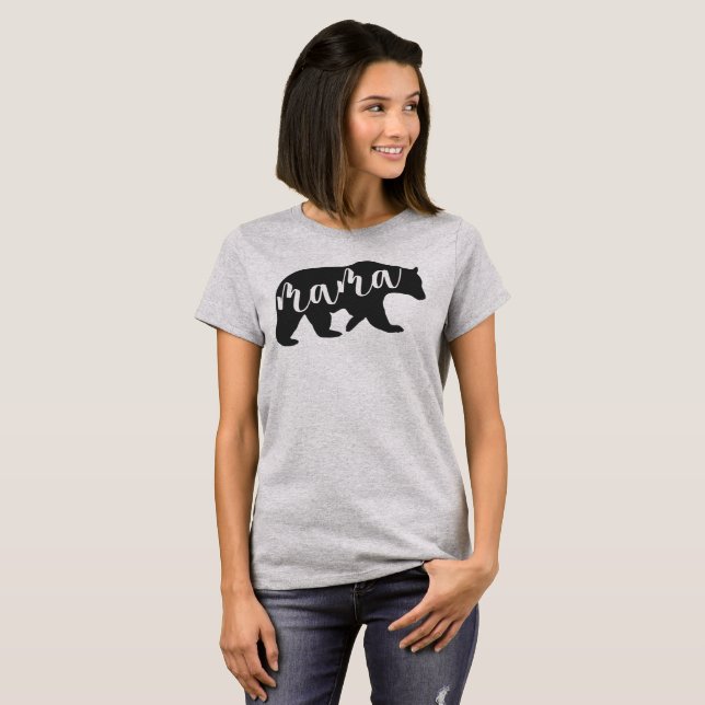 Mama Carregamento Camisa - urso também disponível (Frente Completa)